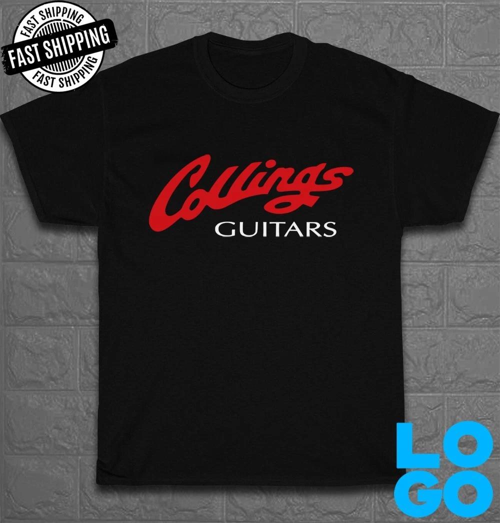 

New Tee Collings Guitars Logo Men s Funny T-Shirt Made In USA Size S to 5XL S