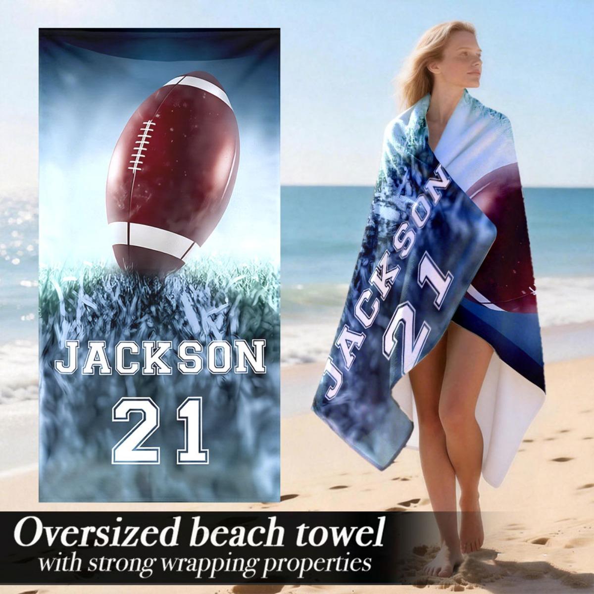 

Luxury Oversized Beach Towel | Soft Plush Absorbent Microfiber Towel With Strong Wrapping Properties | Perfect For Camping, Beac W30*H60(CM)