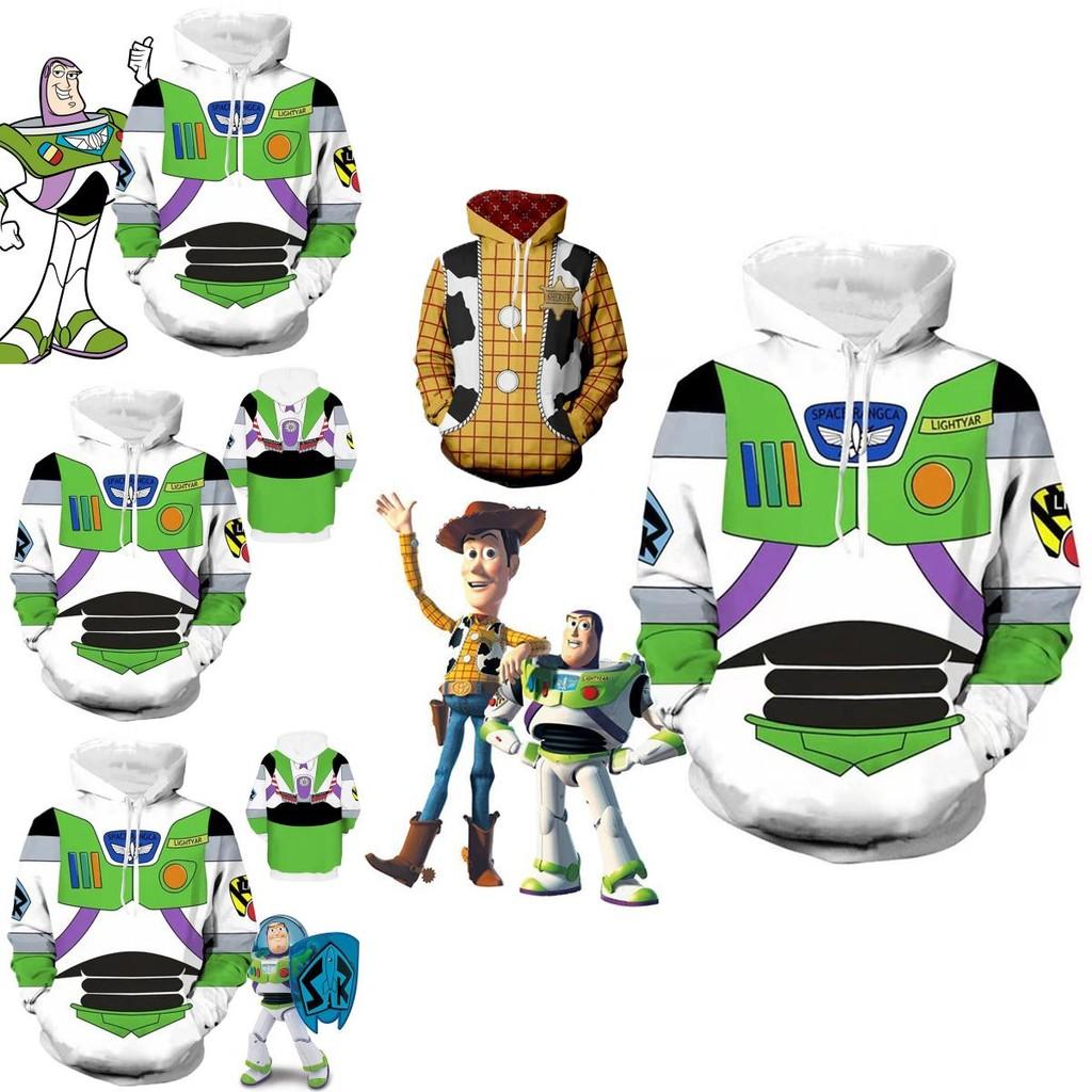 Bluza z kapturem Cosplay Buzz Astral z Toy Story, z długimi rękawami i łatwa w pielęgnacji