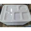 Food-Grade Melamine Divided Cafeteria Tray with Handles - 15 Inch