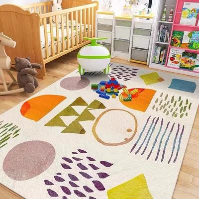 Cartoon Children's Bedroom Crawl Mat Soft Shaggy Carpet Area Rugs Large Drop-proof Cute Living Room Home Decoration Carpets
