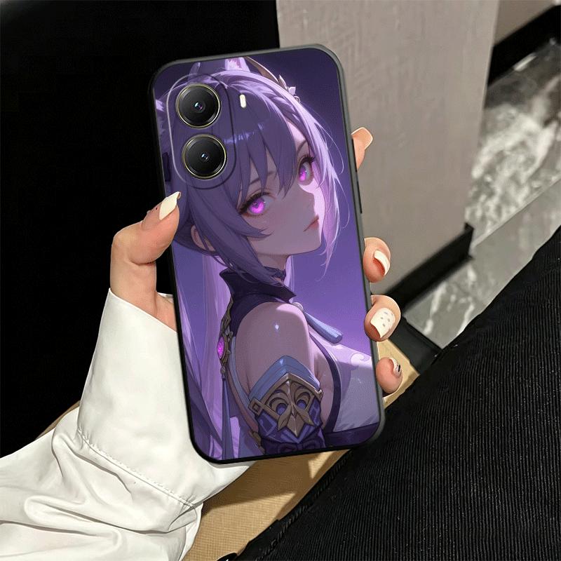 Genshin Impact Keqing Soft Phone Case for Xiaomi Poco X5 X6 X7 X8 Pro Max X3 F7 F8 Ultra M8 M7 M6 M5 Redmi 15 15C 14C 13C 12C X4