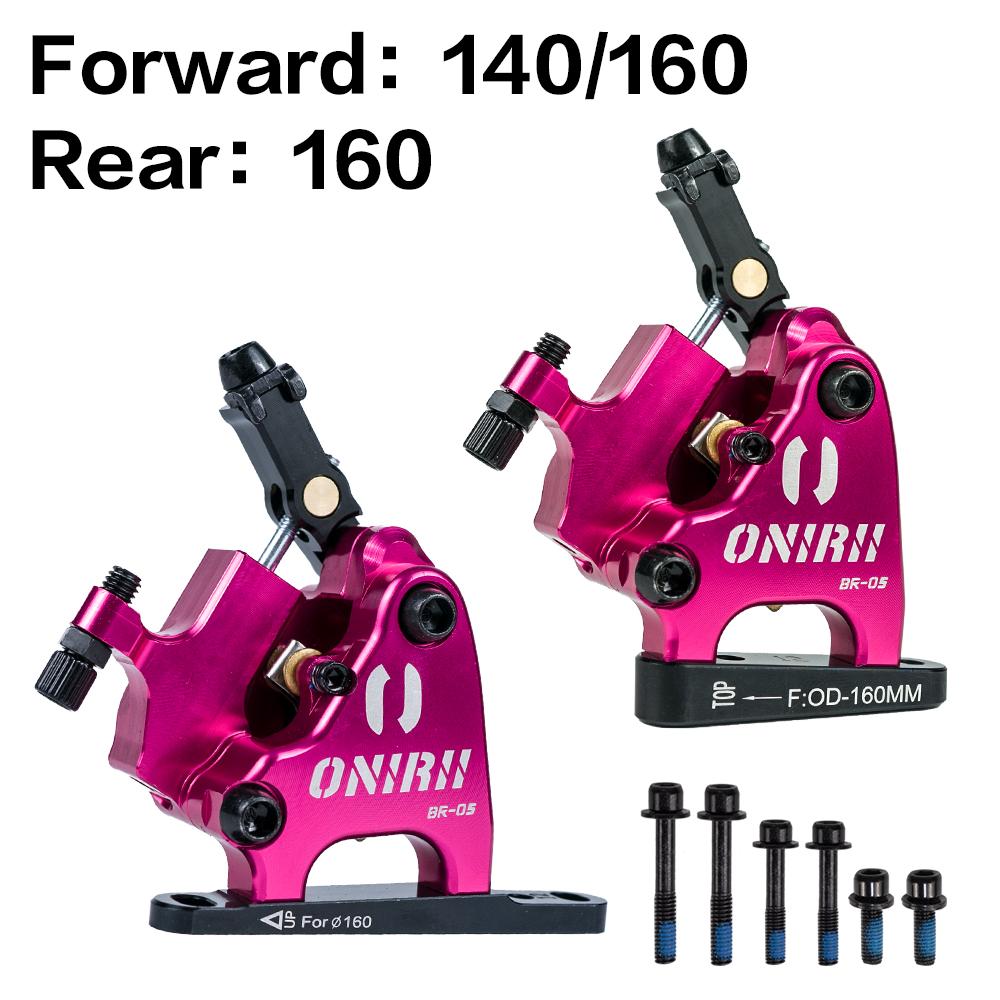ONIRII Wire Pulling Hydraulic Disc Brake Calipers Flat Mount Oil Disc Brake for Road Bike Gravel Bicycle New