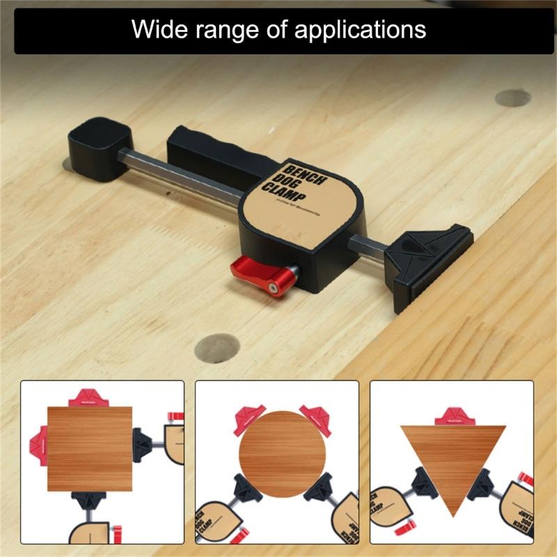 Woodworking Table Clamp 19mm Mortise Tenon Manual Auxiliary Fixator Tool For Woodworking Projects Easy to Install