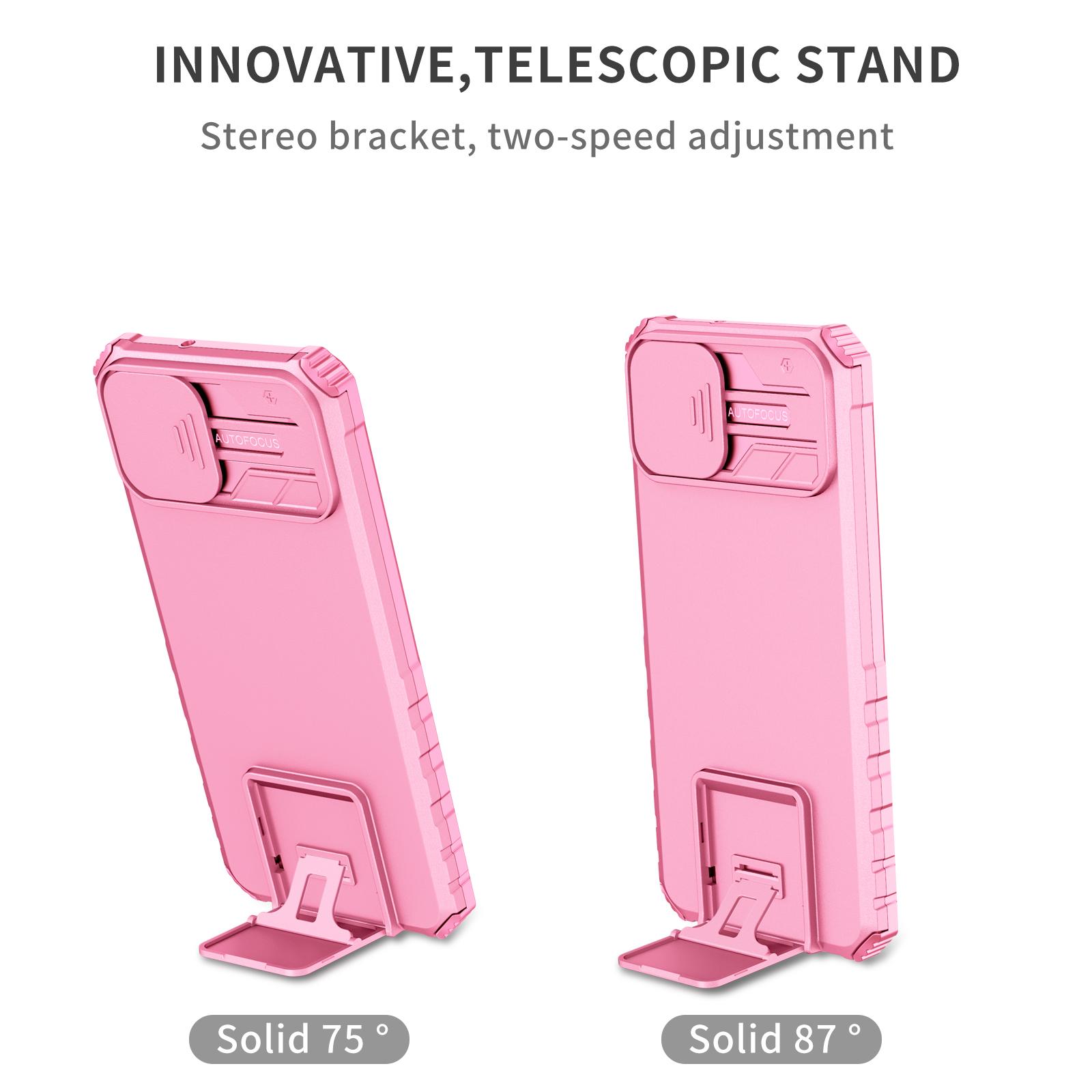 

For Samsung Galaxy A05 4G Camera Protection Case Impact-Resistant PC+TPU Phone Cover Pink
