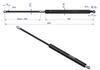 Siłownik Szyby Przedniej L Max. 640Mm 65417045 Fiat Polmo