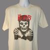 Misfits Classic Skull In Vintage White, Men's Size High Quality Tee by Manic Merch