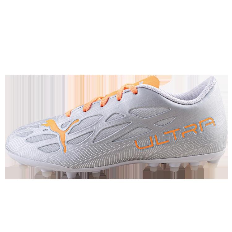 (GS) PUMA ULTRA 4.4 MG Jr White Orange Kids 106743-01 EU 38