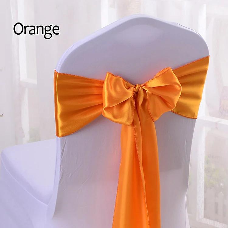 Satin Chair Sashes Ties 12Pcs Chair Decorative Satin Sashes Bow Design for Wedding Events Banquet Home Kitchen Decoration