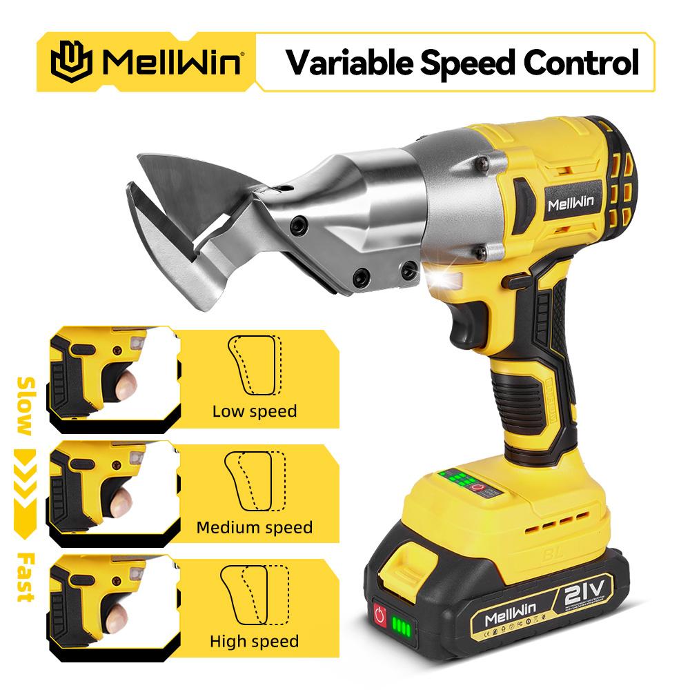 MELLWIN 1800W Brushless Electric Scissors Cordless Electric Iron Sheet Shears Home Multi Shears Tools For Makita 18V Battery Pin