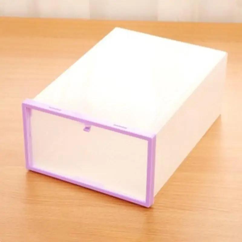 Transparent Storage Box Plastic Shoe Organizer Dust Proof Moisture Proof 1 Pc