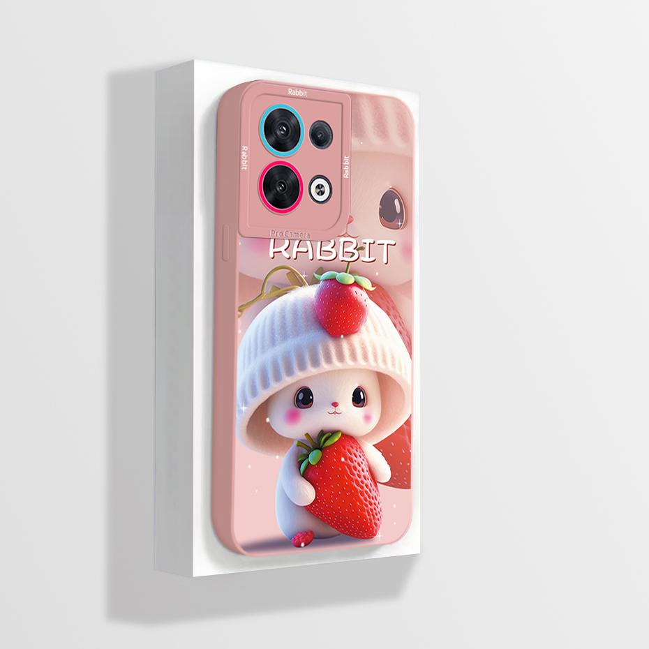For Oppo Reno8 Phone Case CPH2359 Aesthetic Cartoon Astronaut Soft Liquid Silicone Funda For Oppo Reno 8 Pro Plus 5G Back Cover