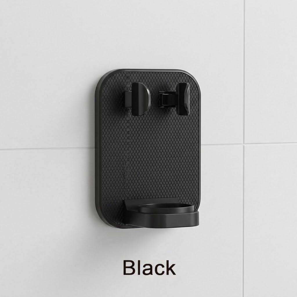 

Electric Toothbrush Razor Accessories Bathroom Organizer Wall Mount Adjustable Storage Rack чорний
