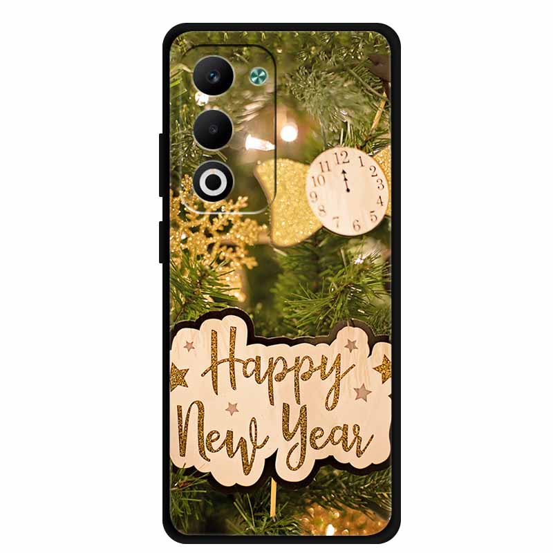 Christmas Phone Case For Oppo A5 5G CPH2735 / A5 4G CPH2727 Christmas Tree Soft Silicone TPU Back Cover Bumper For Oppo A5 Coque