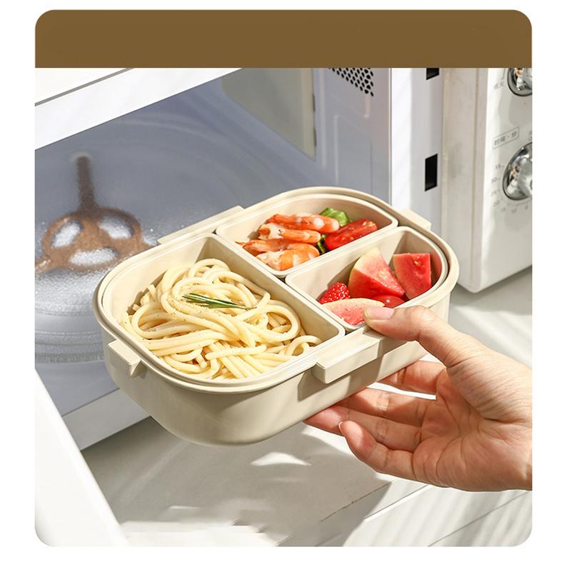 Brotdose 800ml Tragbare Kunststoff Bento Box Schule Schüler Kind Lebensmittelbehälter