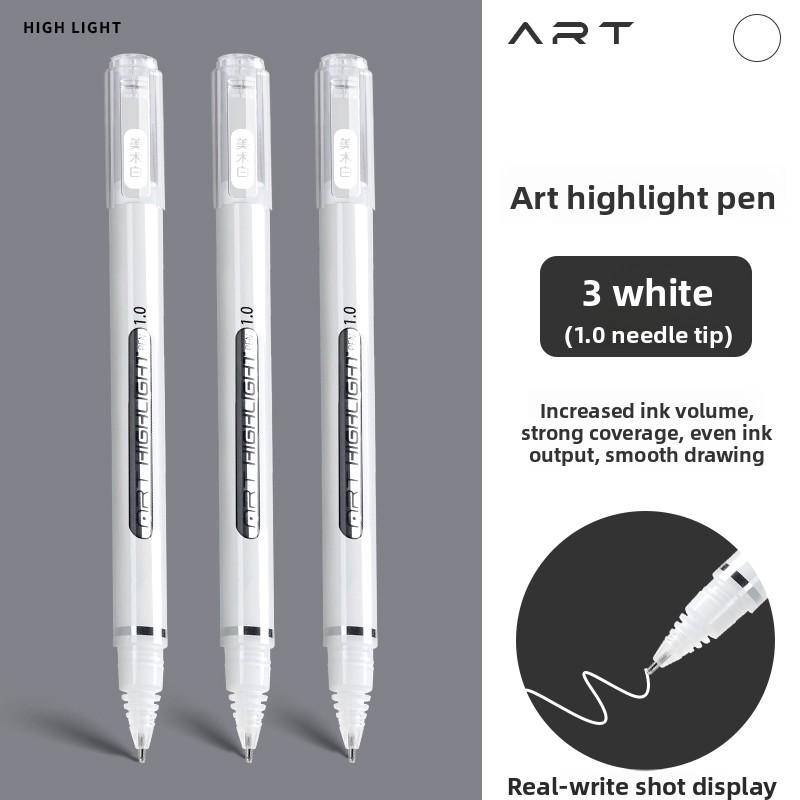 

LANGUO Overlayable High-Capacity Replacement Gold/Silver/White/Black Drawing Gel Pens for Art Marker Stationery School Supplies