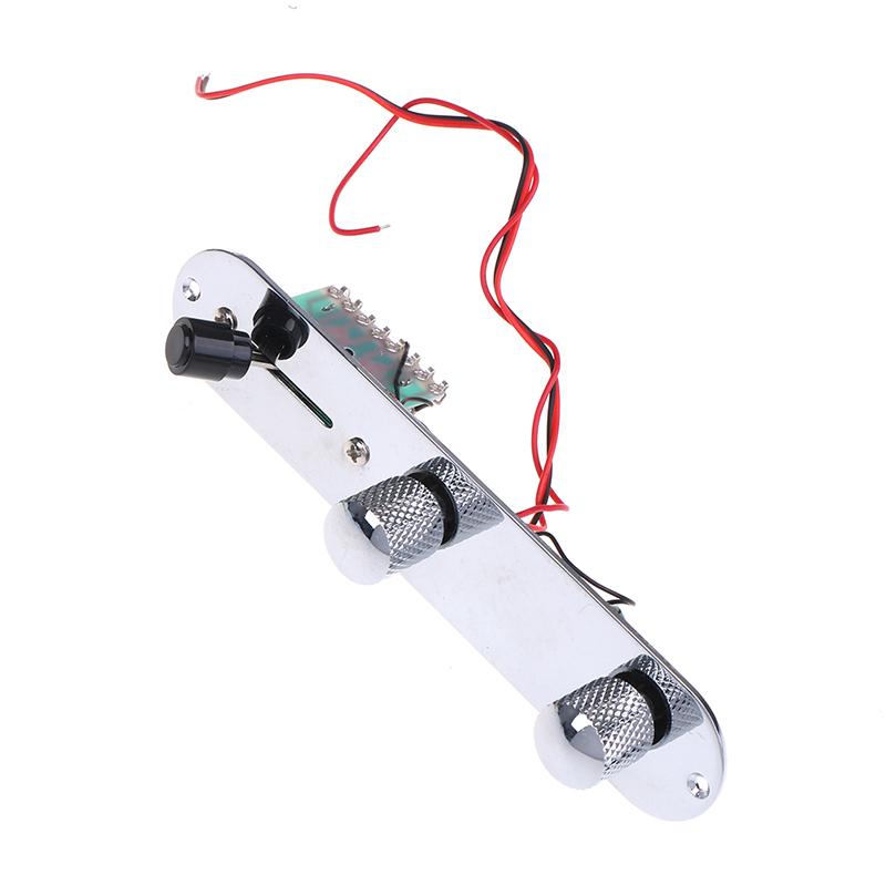 Guitar Prewired Loaded Control Plate For Tele Parts Chrome