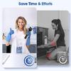 Electric Spin Scrubber, Cordless Shower Scrubbers with Battery Level Display, 2 Speeds Electric Scrubber for Cleaning with 7 Replaceable Heads,