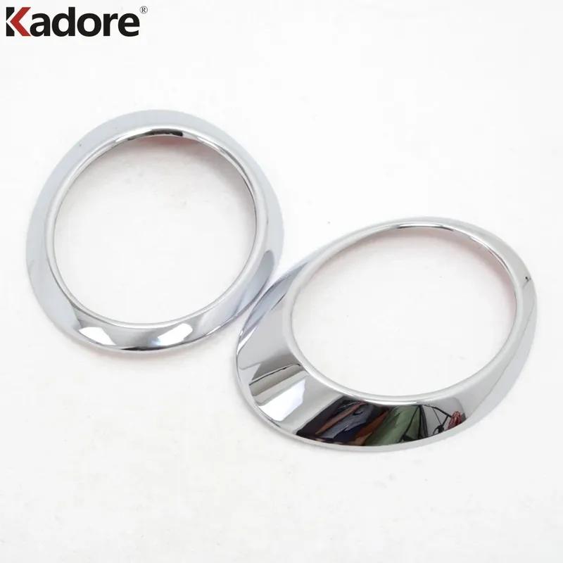 Front Fog Light Lamp Cover Trim For Subaru Forester 2009 2010 2011 2012 Chrome Car Head Foglight Bezel Trims Accessories