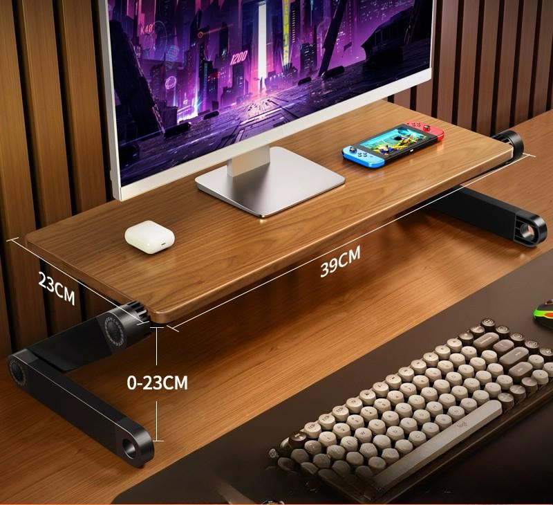 Oatsbasf Portable Solid Wood Macbook Stand Laptop Booster Holder for Desk Vertical Height Adjustable Notebook Projector Bracket