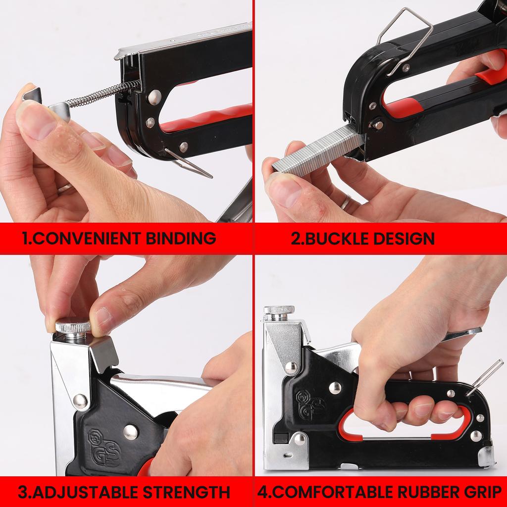 3 In 1 Staple Machine for DIY Home Soft Wood Furniture Portable Manual Stapler Upholstery Fix Furniture Photo Frame