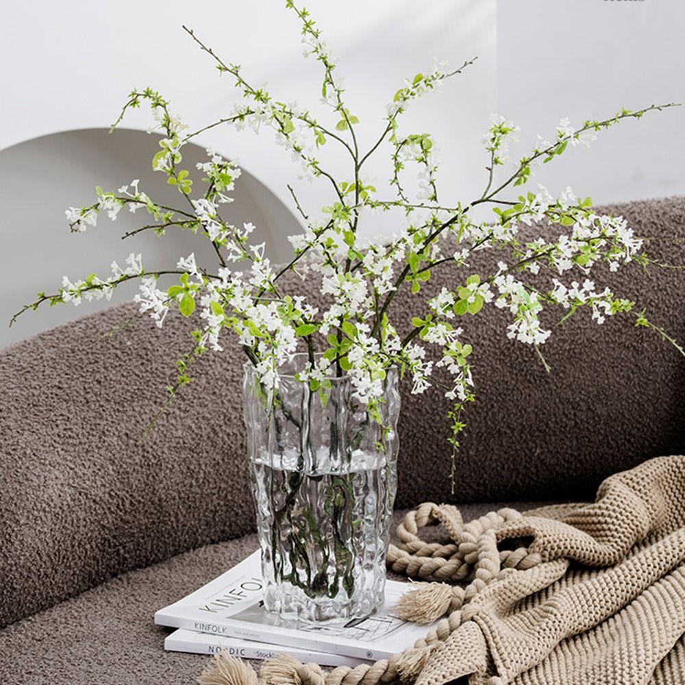 

Style Bouquet Garland Silk Texture Home Decoration Artificial Flower Snow Willow Fake Plant рожевий