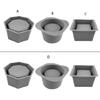 Handcraft Soap Candle Resin Mold Dish Plate Mould Tool Flowerpot Silicone Mould