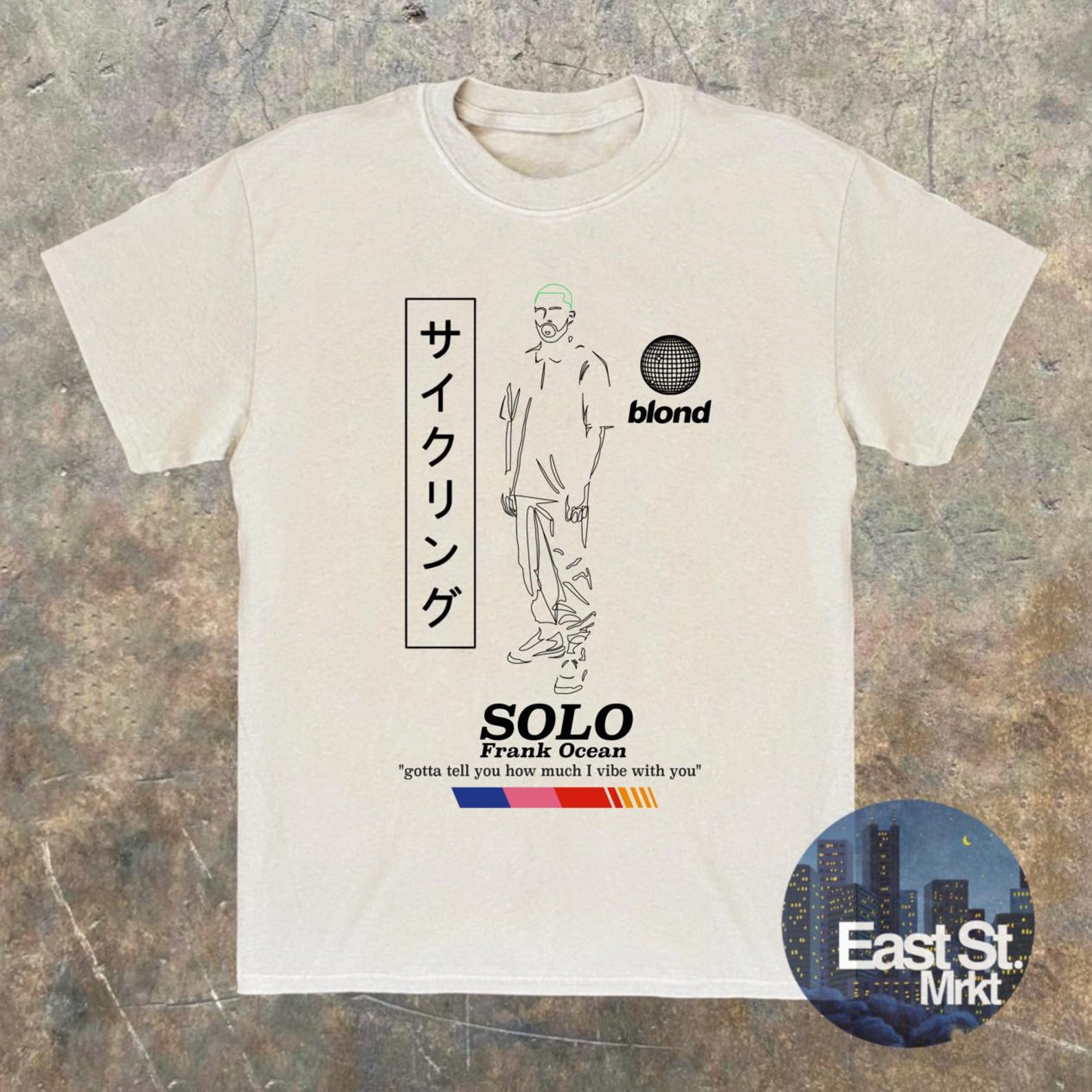 Frank Ocean SOLO Graphic T-shirt - Blond Album - Vintage Style L