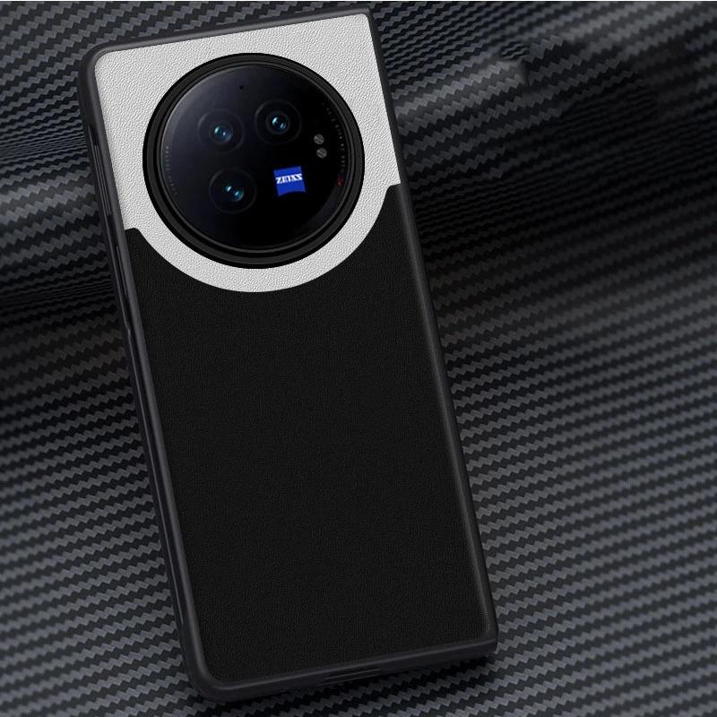 Kožený nárazuvzdorný kryt na telefon Fundas For Vivo X Fold3 Pro 5G Splice pro VIVO X Fold 3 Pro 5G Flip Ochranný kryt na telefon pro Vivo X Fold 3 Pro Coque