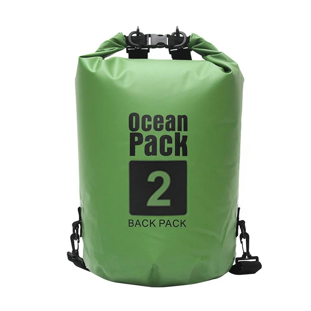 Borsa Impermeabile 2/3/5/10L Sacca Secca in PVC per Nautica Pesca Rafting Nuoto Galleggiamento Deriva Borsa Acqua Borsa Custodia da Campeggio