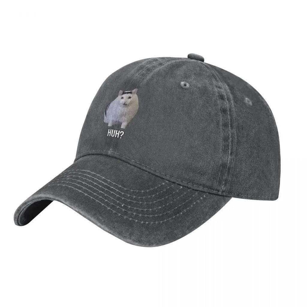 Funny Cat Huh demin Trucker Hat Lightweight Hats Woman Baseball Cap For Men