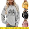 Women's Plus Size Round Neck Baseball Grandma Sweatshirt - New Fashionable Design