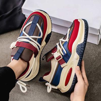 Moda Zwiększająca Wysokość Platforma Męskie Letnie Buty do Biegania Mokasyny Design Sneakersy Niskie Buty Sportowe Ternis Lux Beskete