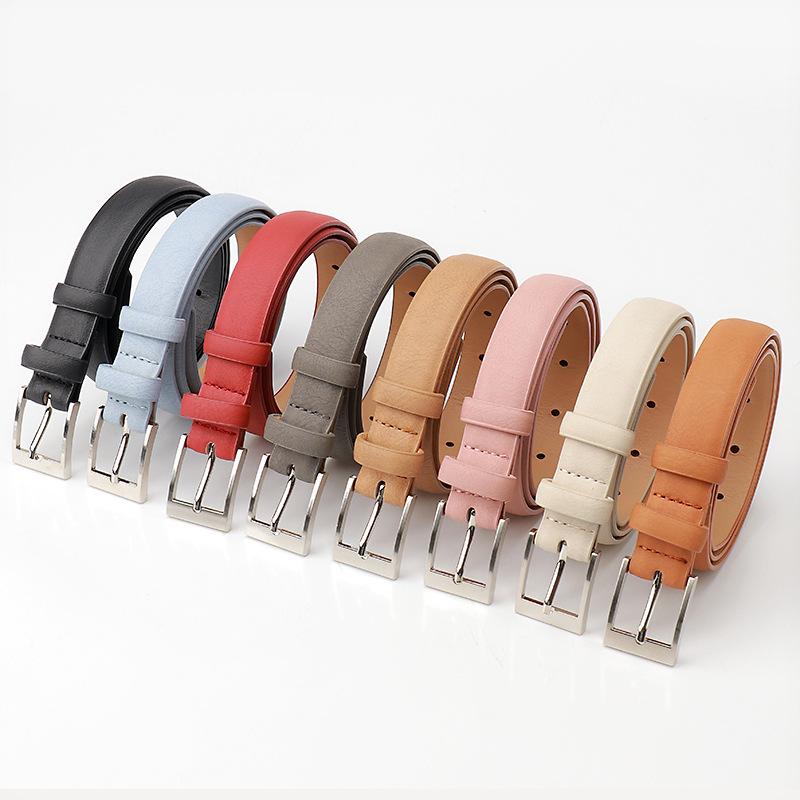 Belt Women'S Fashion Alloy Pin Buckle Women'S Belt Simple Casual Decoration Jeans Belt