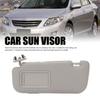 1Pc Car Sun Visor Fabric Grey Sun Shielding Visor Mirror with Makeup Mirror Replacement for Toyota Corolla 2007 To 2013
