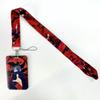 Lanyards Keychain Animated Cartoon Badge Holder ID Credit Card Pass Hang Rope Lanyard For Keys Anime Accessories Gifts