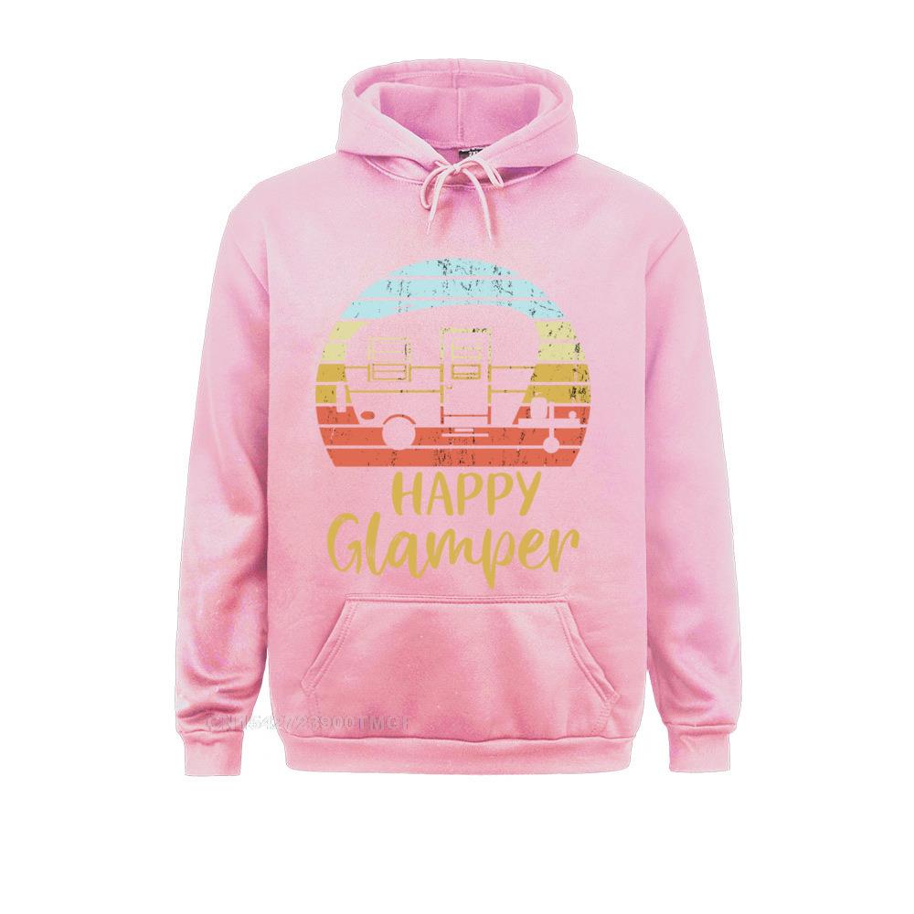 Happy Glamper Funny Glamping Glamper Queen of the Camper Pullover Hoodie Summer Hoodies Fashionable New Coming Sweatshirts