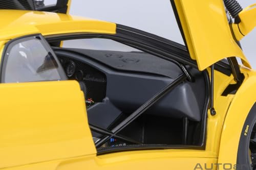 AUTOart 1/18 Scale Lamborghini Diablo GTR (Yellow) Finished Product 79138