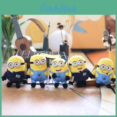 Authentic Despicable Me Minions Plush Keychain Soft Short Plush Toy Gift 12 Cm
