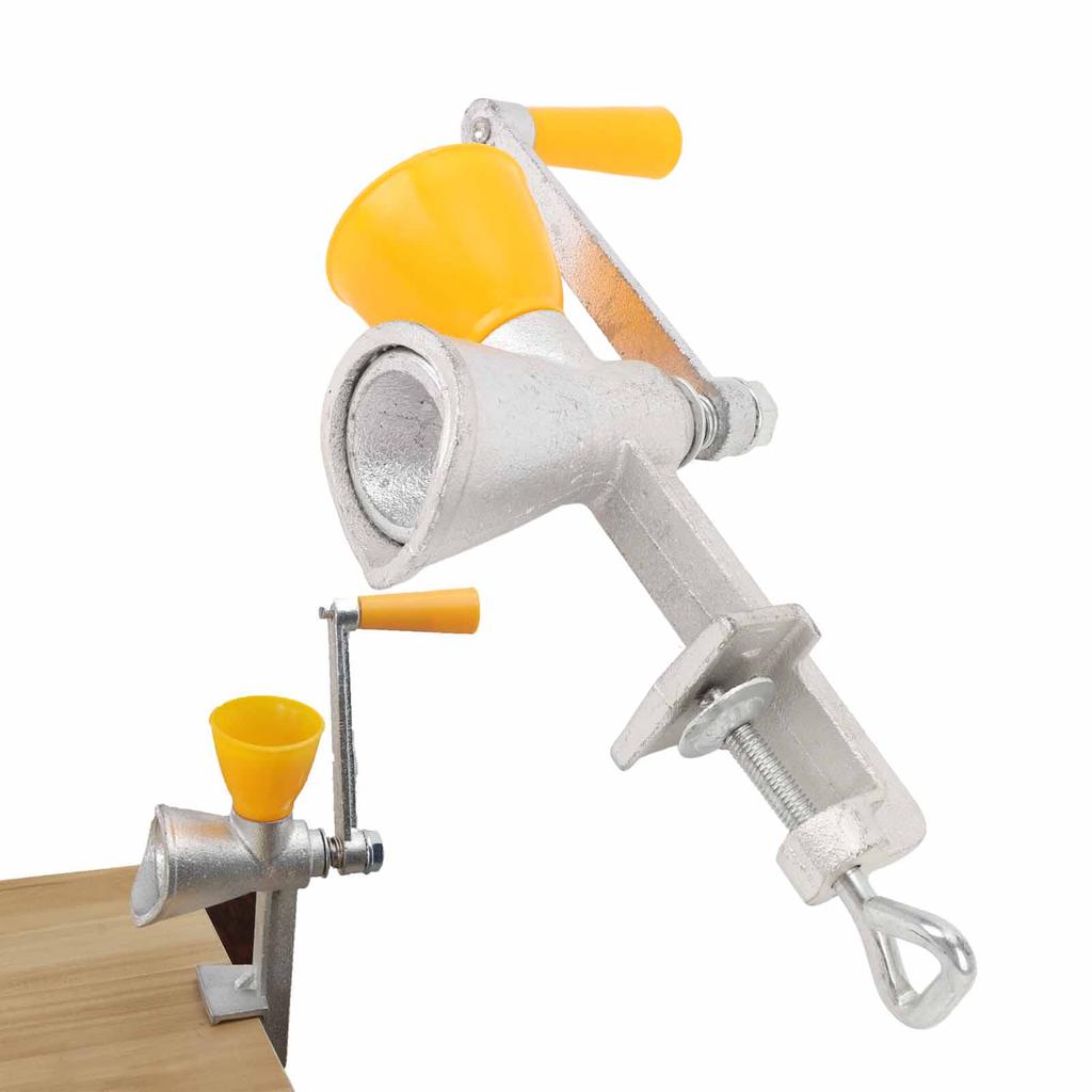 Manual Grain Mill Cast Iron Hand Operated Grinder with Table Clamp for Coffee Bean Corn Pepper Wheat