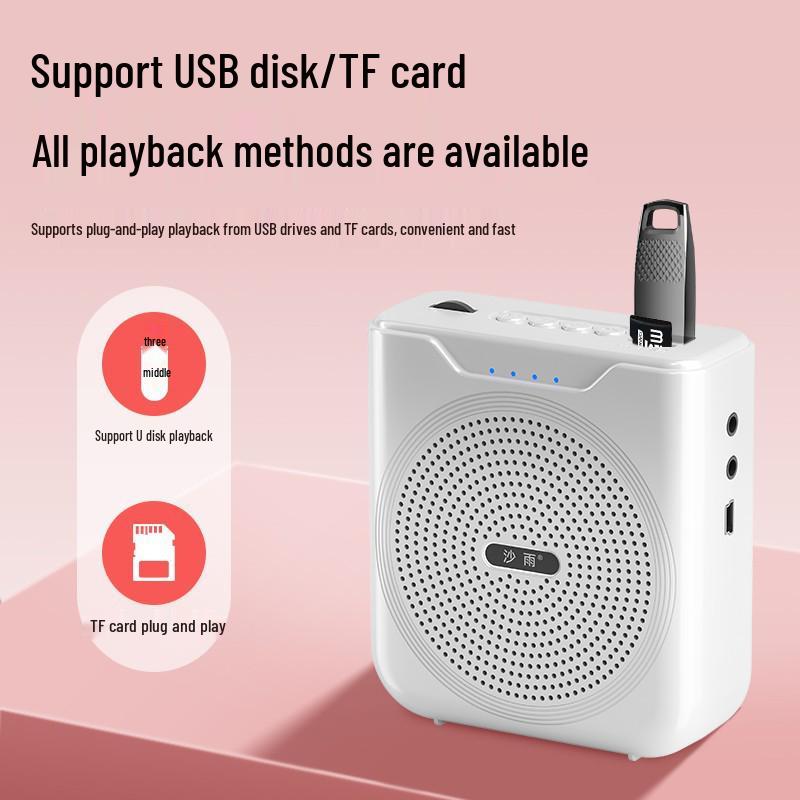 Compact Bluetooth Teacher Amplifier & Microphone for Classroom and Tour Guide Use
