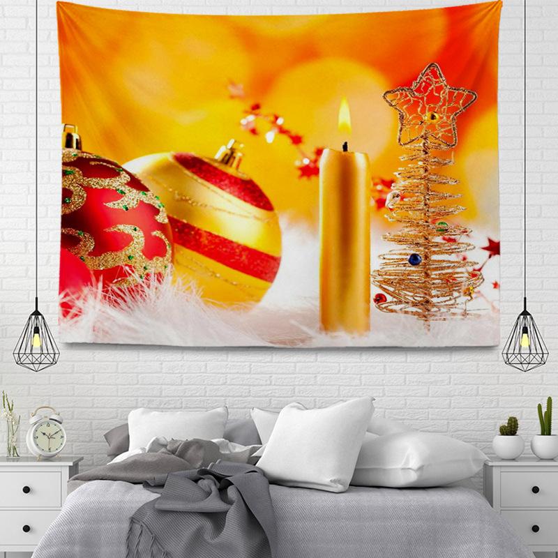 Seria wiszących gobelinów z tkaniny w stylu bożonarodzeniowym