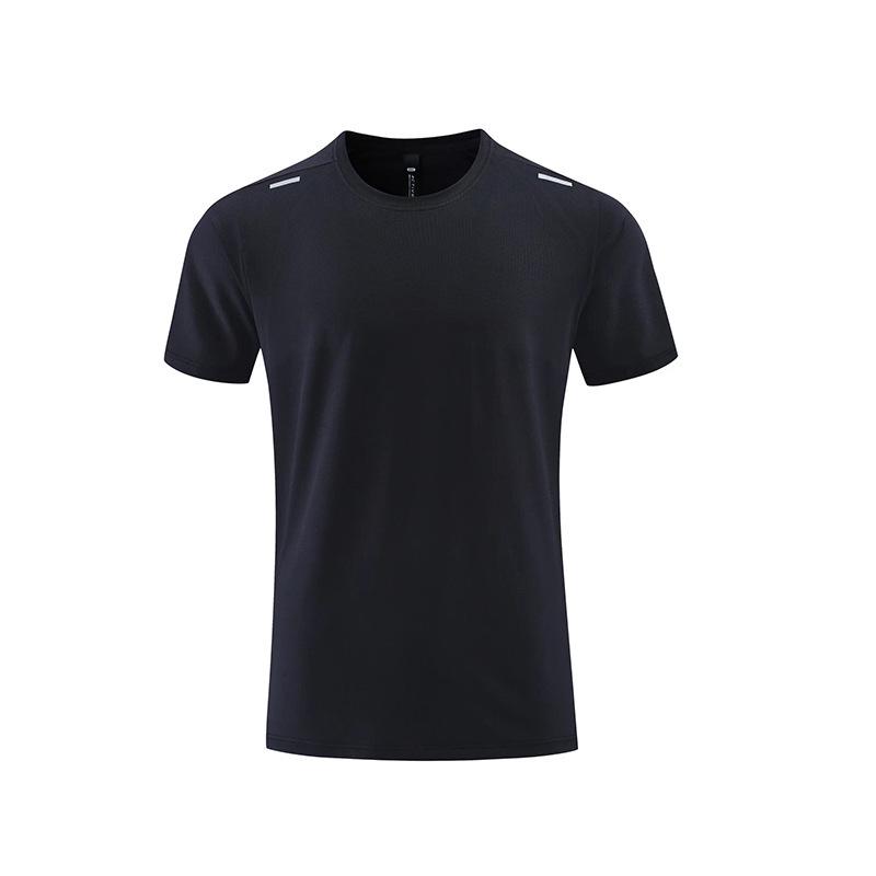 2024 Men's Quick-Dry Breathable Running T-Shirt - Round Neck, Short-Sleeved Fitness Top