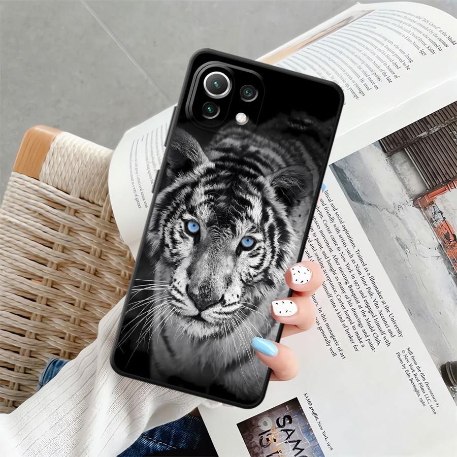 Case for Xiaomi Mi 13 Lite 12T Pro 15 Pro 12 11T 14 12X 11 10T Funda Phone Cover Cool Animal Tiger Lion