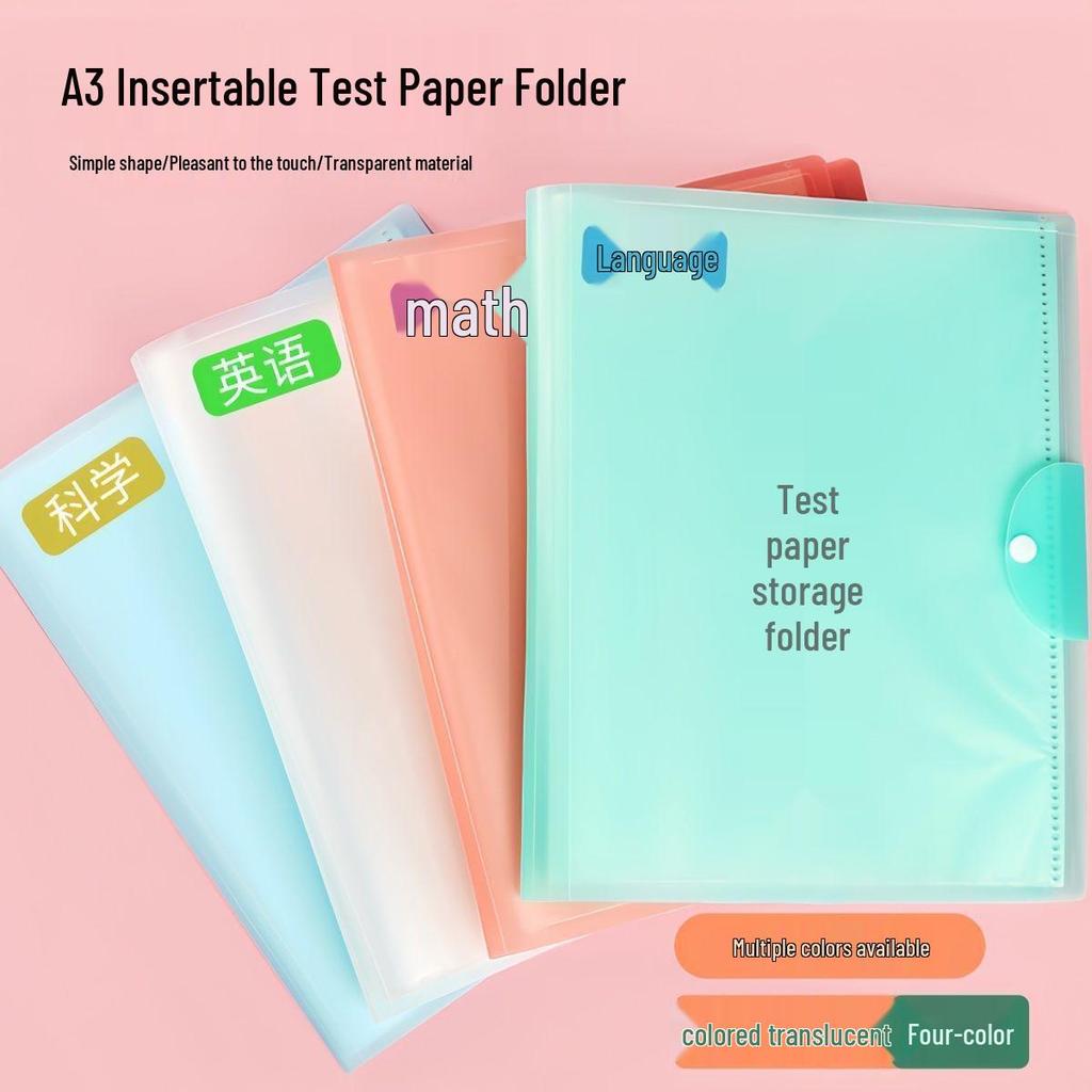 A3 Exam File & Test Paper Storage Bag for Students