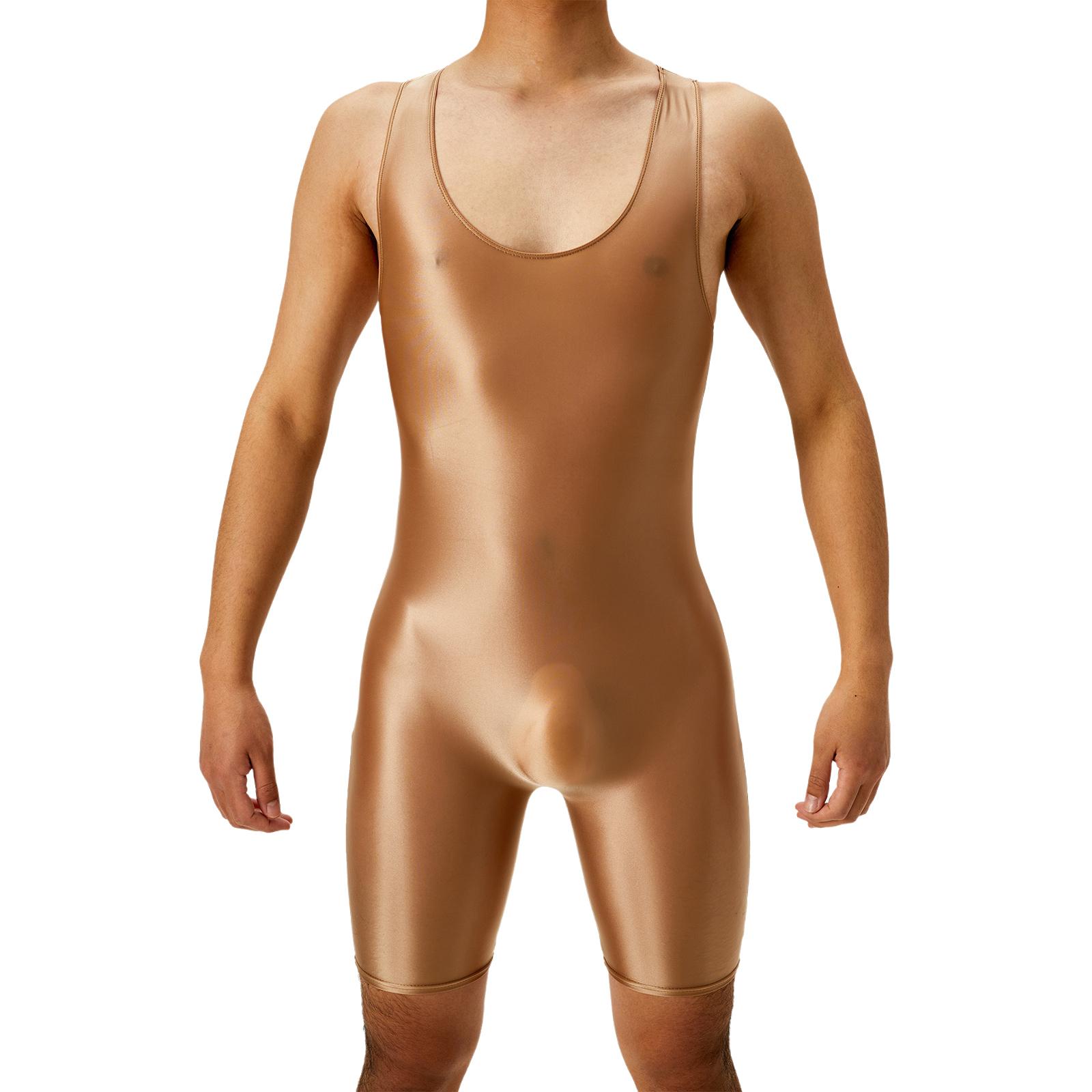 

Чоловіче Масло Блискуче Борцівське Трико з Круглим Вирізом, Боксери, Суцільний Комбінезон для Атлетичних Спортивних Змагань, Тренувань у Залі