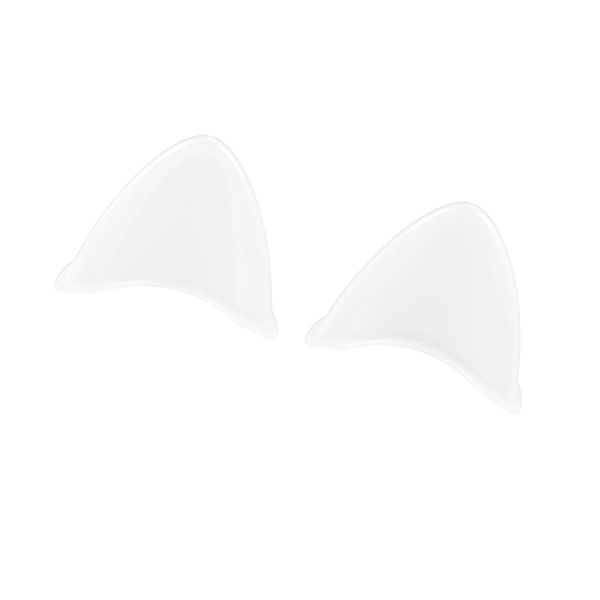 

ACROPIX White TPU Cat Ear Style Attachment Motorcycle Bicycle Scooter Helmet Decoration Universal Helmet Sticker - Set of 2 белый