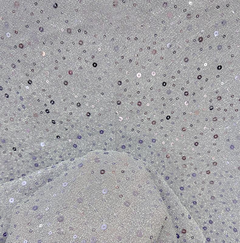 1/3/5Yard Fashion Colorful Embroidered Fabric for DIY Sewing Wedding Dress Skirt Mesh Material Shiny Sequin Embroidery