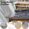 Bench Mat Thickened Padded Stripe Long Bench Cushion Mat Stool Seat Pad Non-slip Garden Indoor and Outdoor Decorative Mat