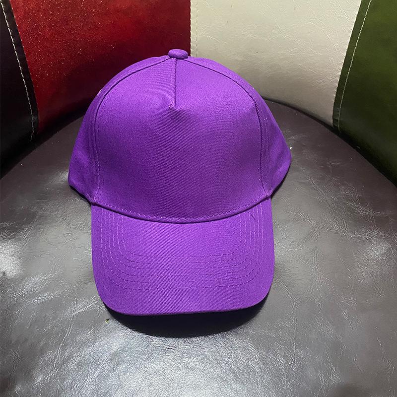 Unisex Solid Color Cotton Five-Panel Baseball Cap – Trendy, Casual, and Versatile.